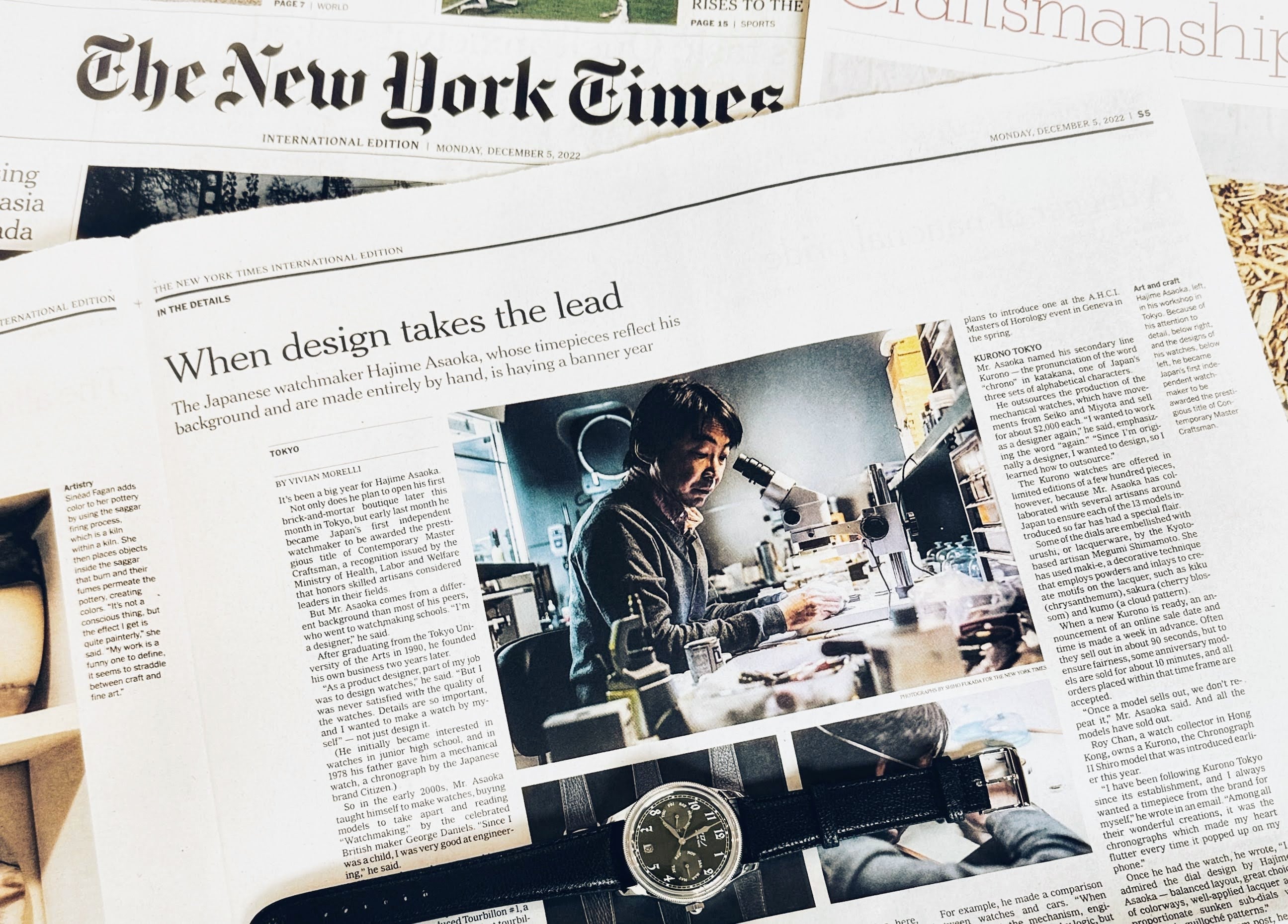 Hajime Asaoka in New York Times