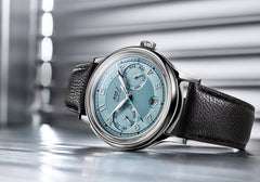 Kurono Tokyo Calendrier SBR on black leather strap